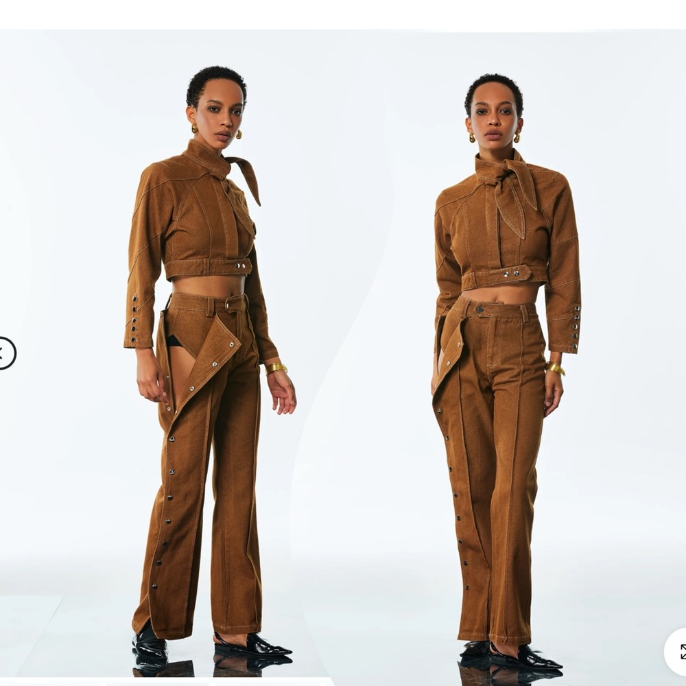 Brown Women's Straight Leg Jumpsuit
